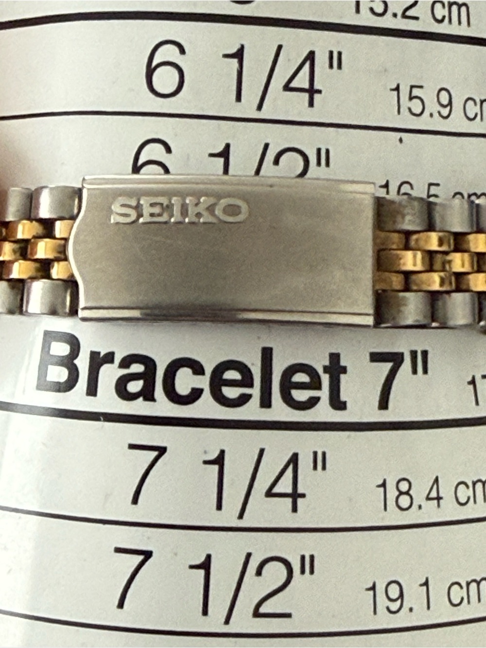 Seiko Presidential Vintage Ladies Watch Black Dial Two-Tone Bracelet Case Date - Picture 13 of 13